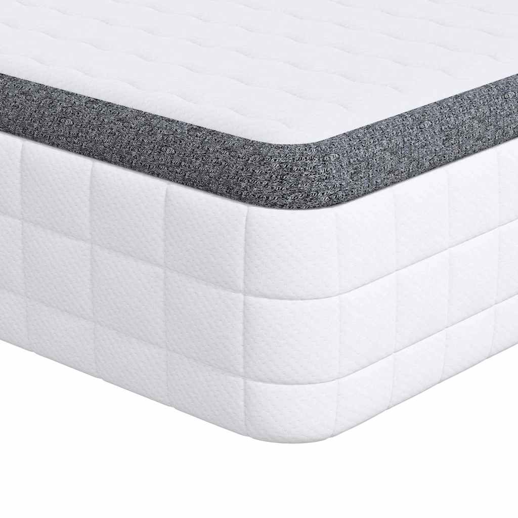 Madrac Bijela i siva 100 x 200 cm Bonell opruga