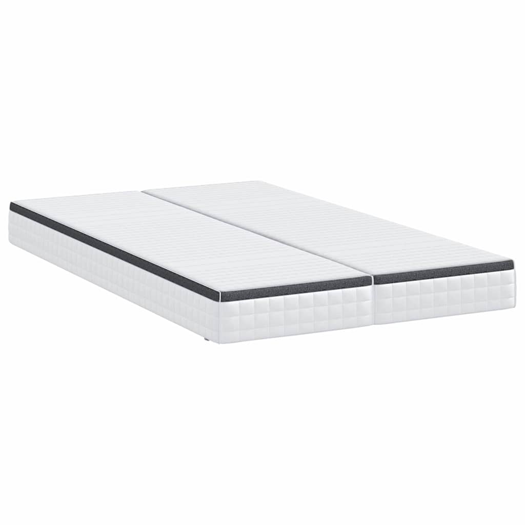 Madrac 2 pcs Bijela i siva 60 x 200 cm Bonell opruga