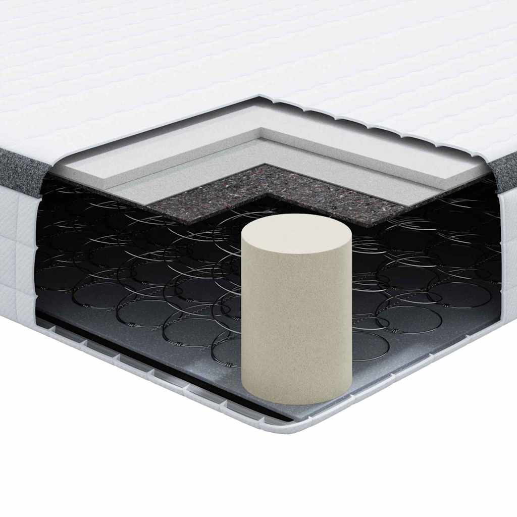 Madrac 2 pcs Bijela i siva 80 x 200 cm Bonell opruga