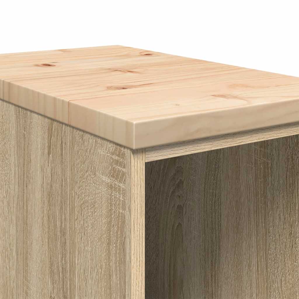 Garažni ormar za odlaganje 30x51x85 cm masivne borovine