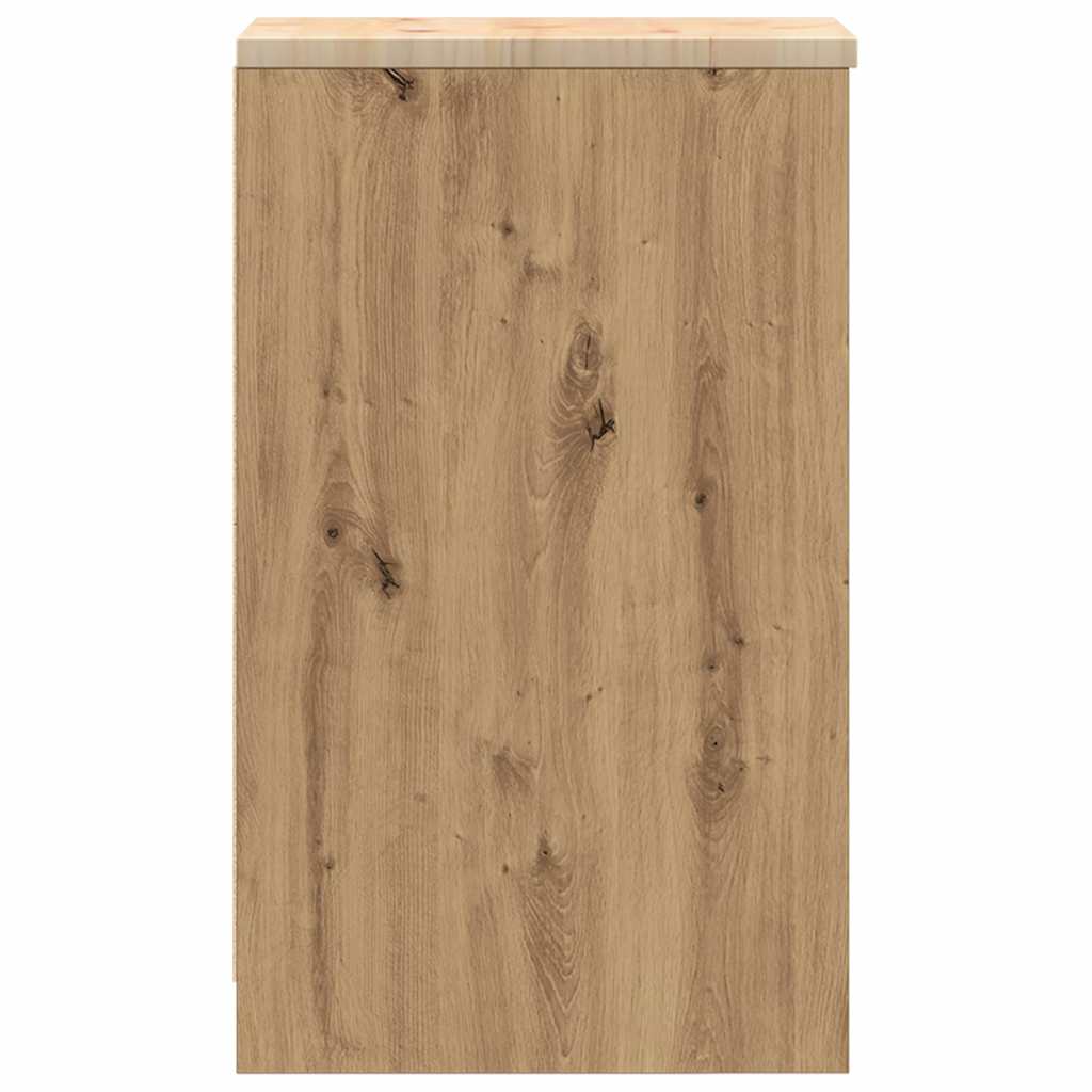 Garažni ormar za odlaganje 30x51x85 cm masivne borovine