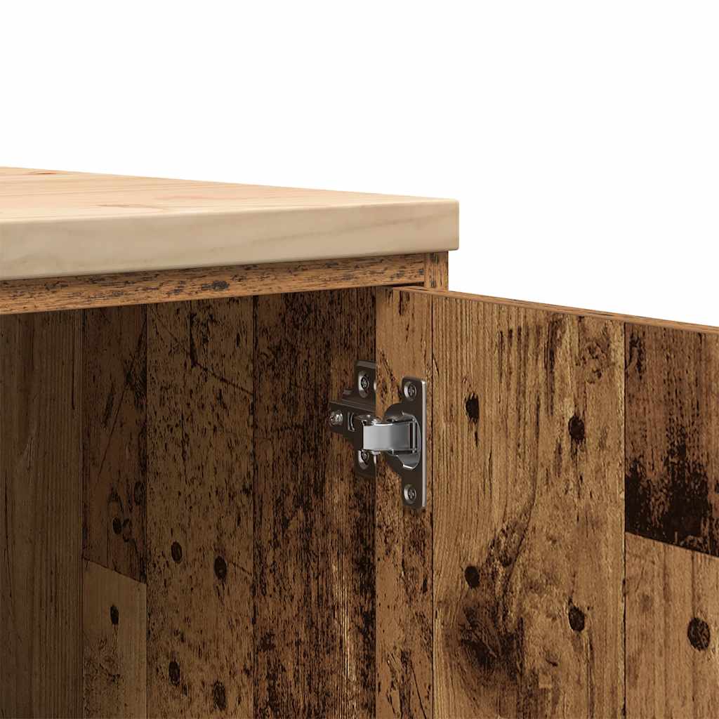 Garažni ormar za odlaganje 30x51x85 cm masivne borovine