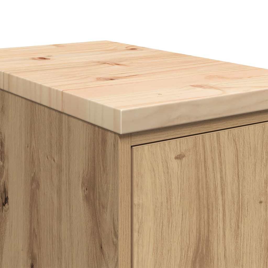 Garažni ormar za odlaganje 30x51x85 cm masivne borovine