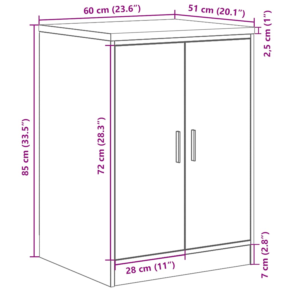 Garažni ormar za odlaganje crni 60x51x85 cm masivne borovine