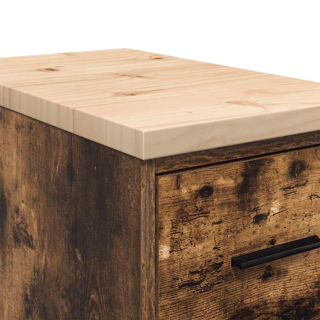 Garažni ormar za odlaganje 30x51x85 cm masivne borovine