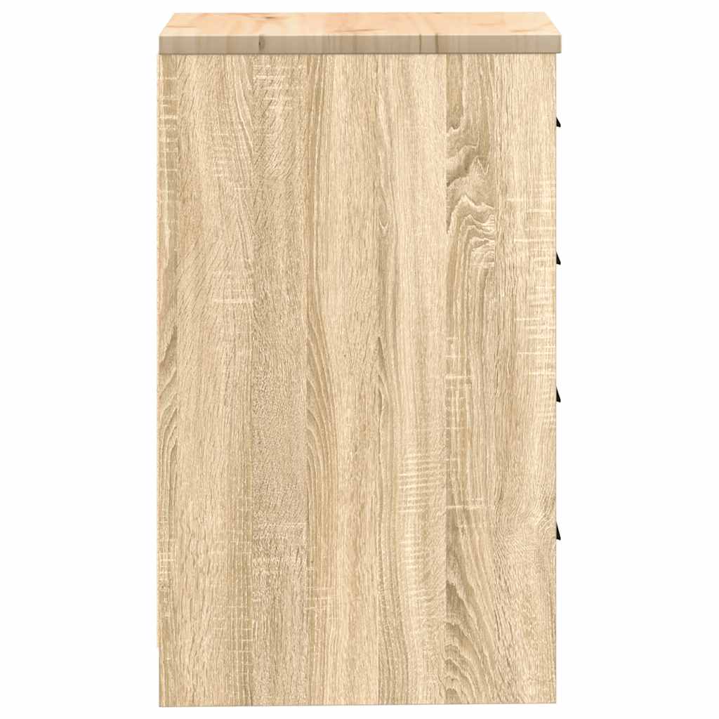 Garažni ormar za odlaganje 40x51x85 cm masivne borovine