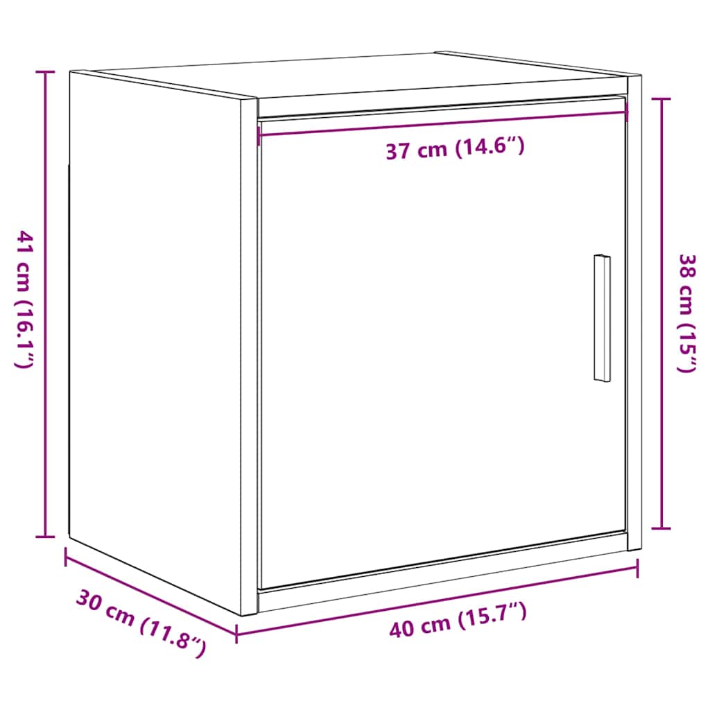 Garažni zidni ormarići 2 kom od konstruiranog drva