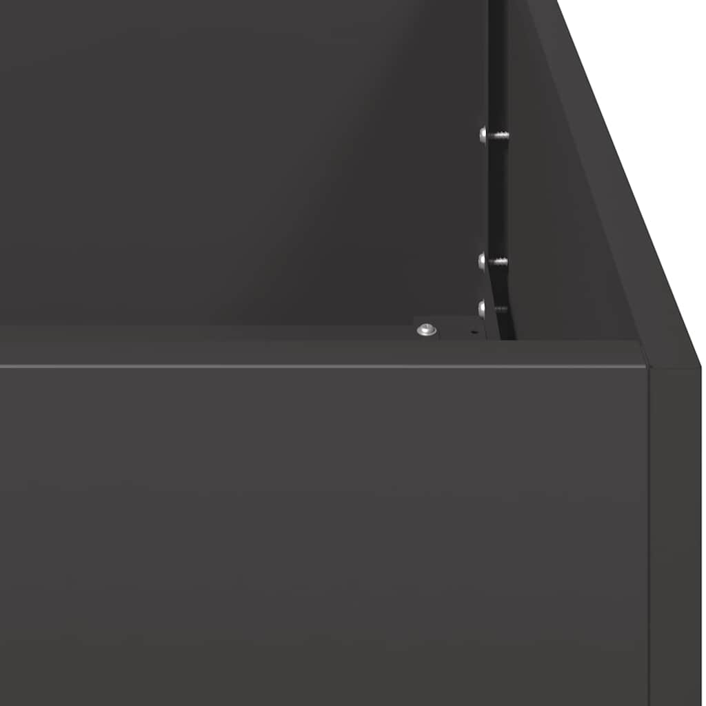 Sadilica crna 360x80x40 cm od čelika