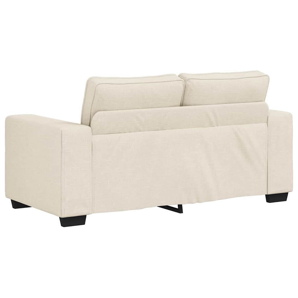 Sofa 3 pcs Bež 221 x 80 x 82 cm Platnasta tkanina