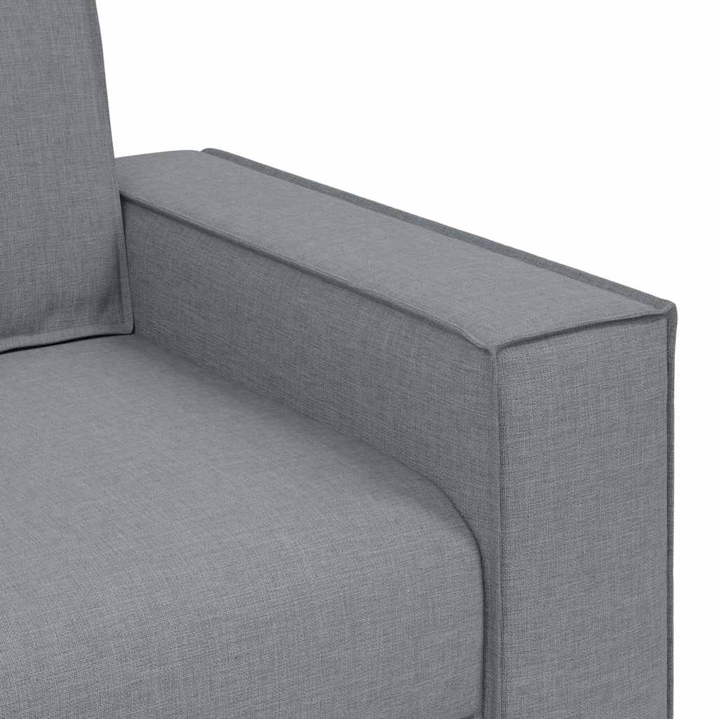 Sofa 3 pcs Svijetlo siva 220 x 80 x 84 cm Platnasta tkanina