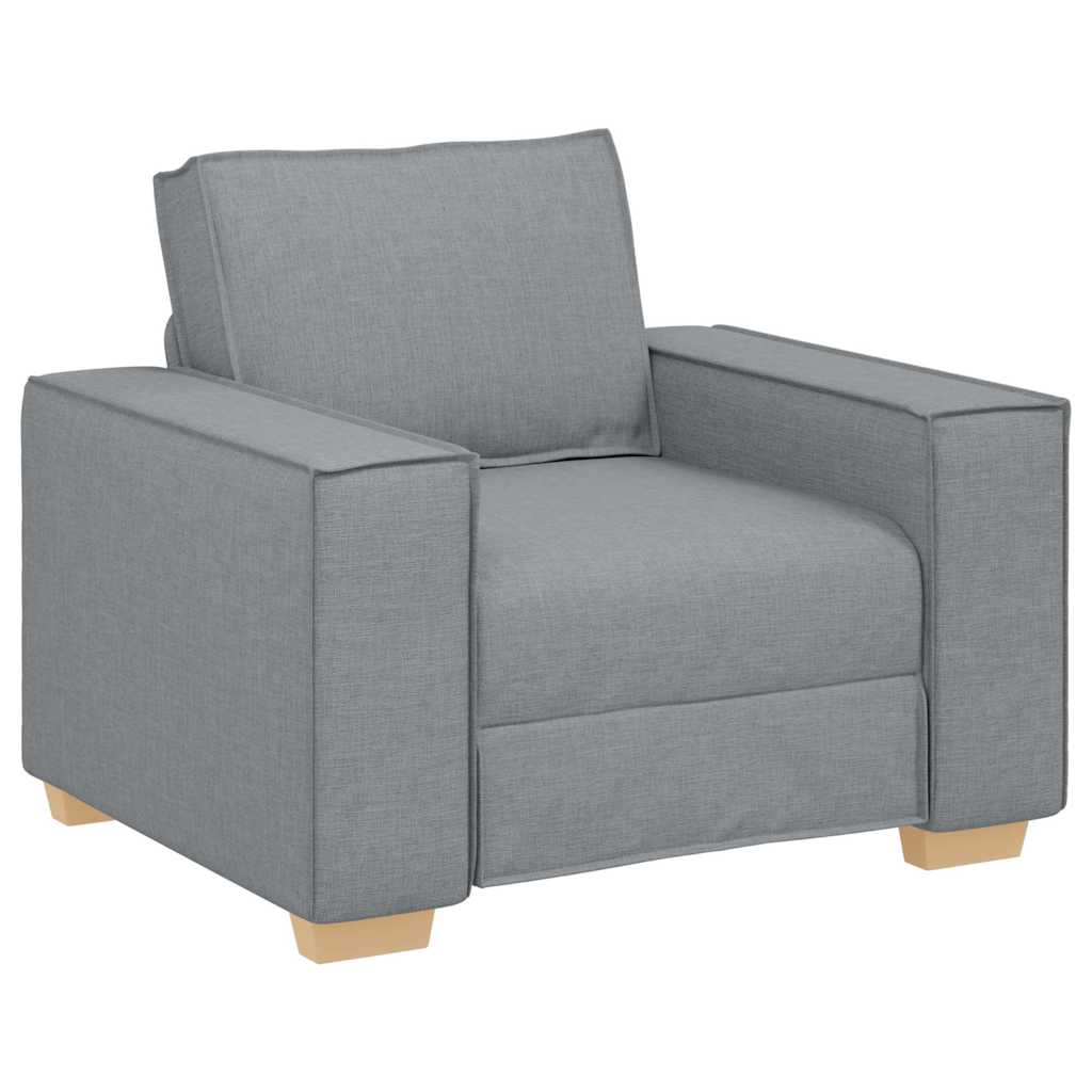 Sofa 3 pcs Svijetlo siva 220 x 80 x 84 cm Platnasta tkanina