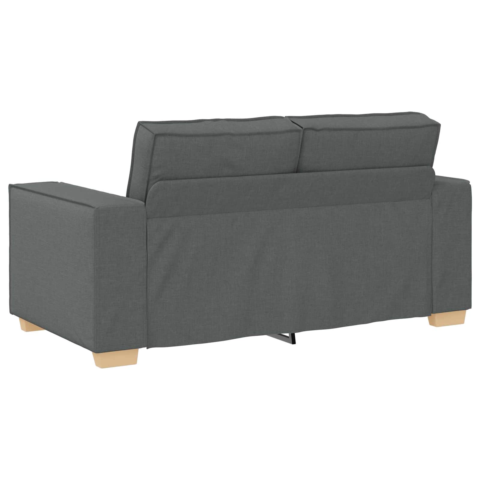 Sofa 3 pcs Tamno siva 220 x 80 x 84 cm Platnasta tkanina