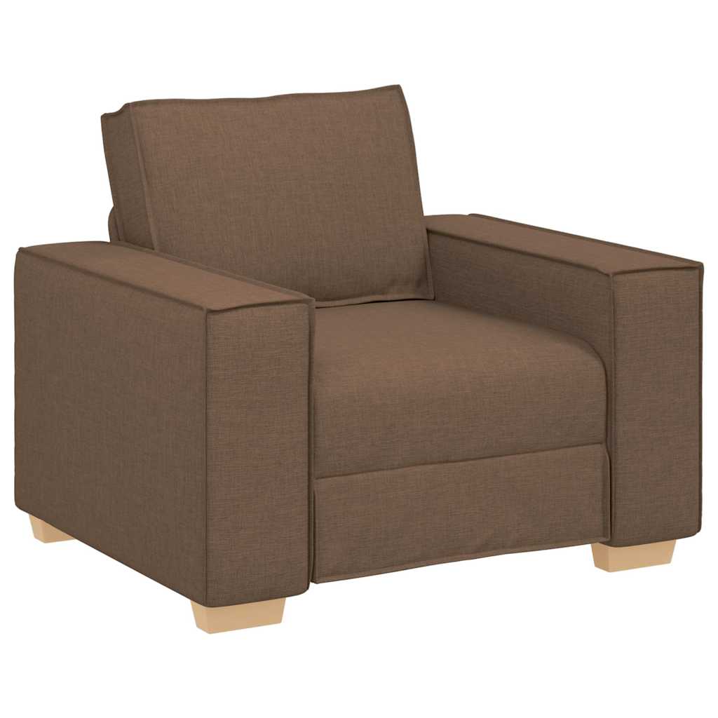 Sofa 3 pcs Smeđa 220 x 80 x 84 cm Platnasta tkanina