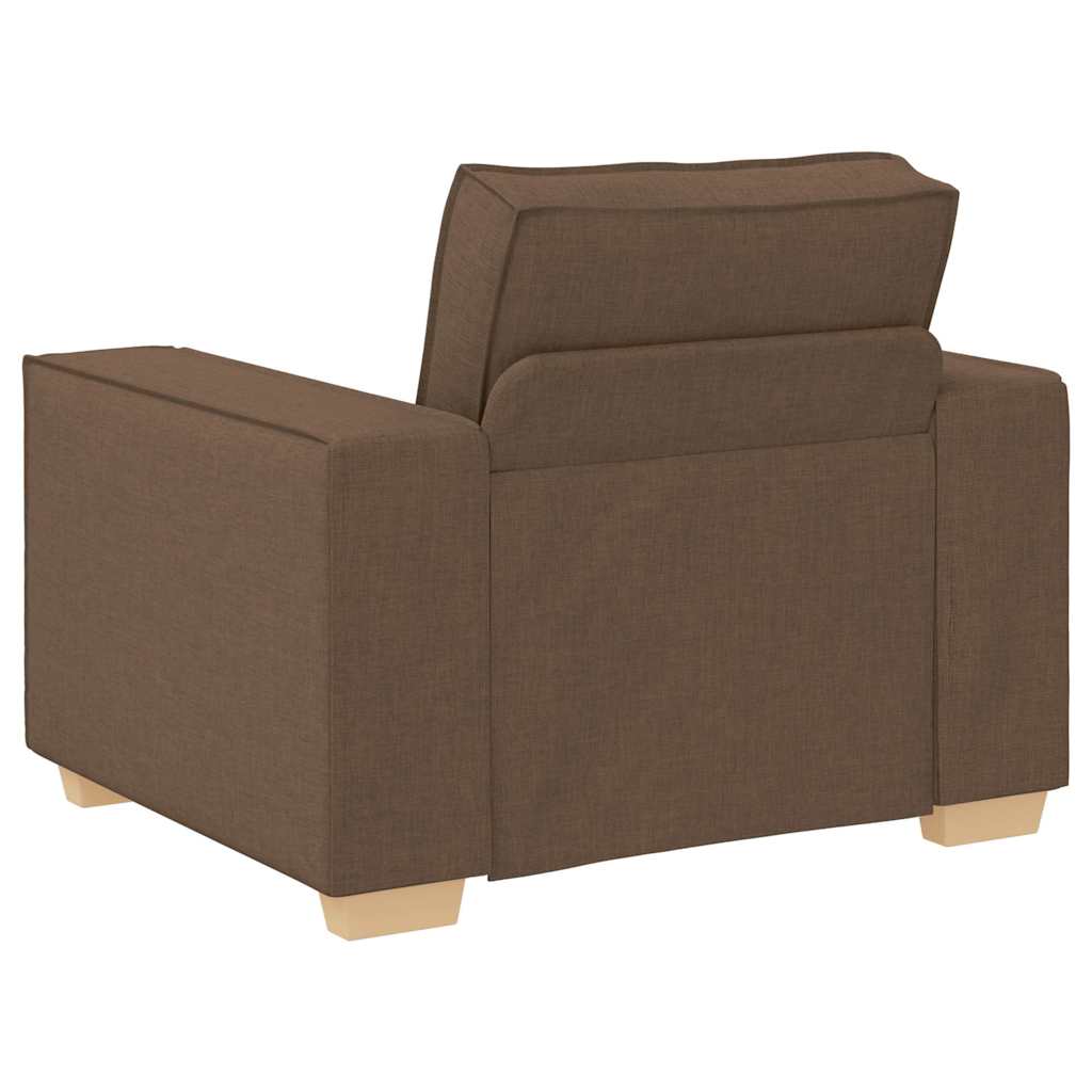 Sofa 3 pcs Smeđa 220 x 80 x 84 cm Platnasta tkanina