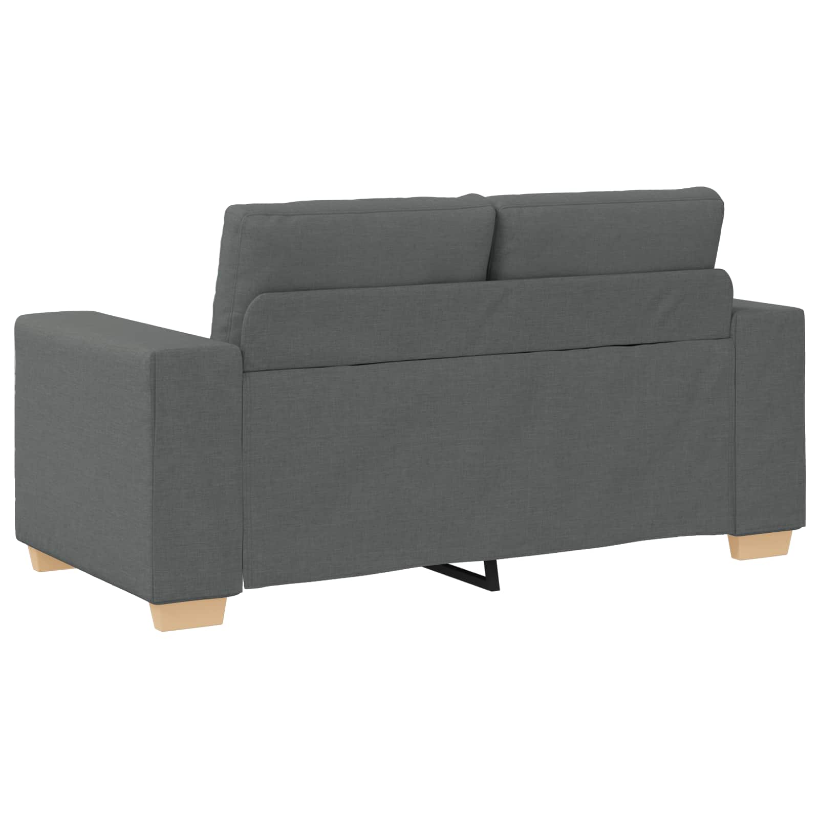 Sofa 3 pcs Tamno siva 221 x 80 x 80 cm Platnasta tkanina