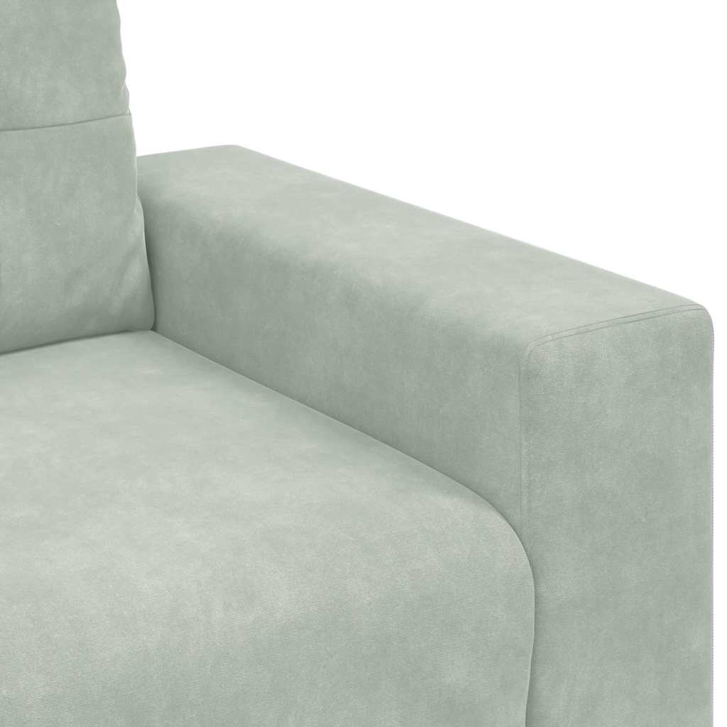 Set sofe 3 pcs Svijetlo siva 221 x 80 x 80 cm Baršun