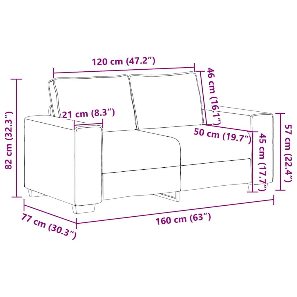3-dijelni set sofa s jastucima, smeđa tkanina