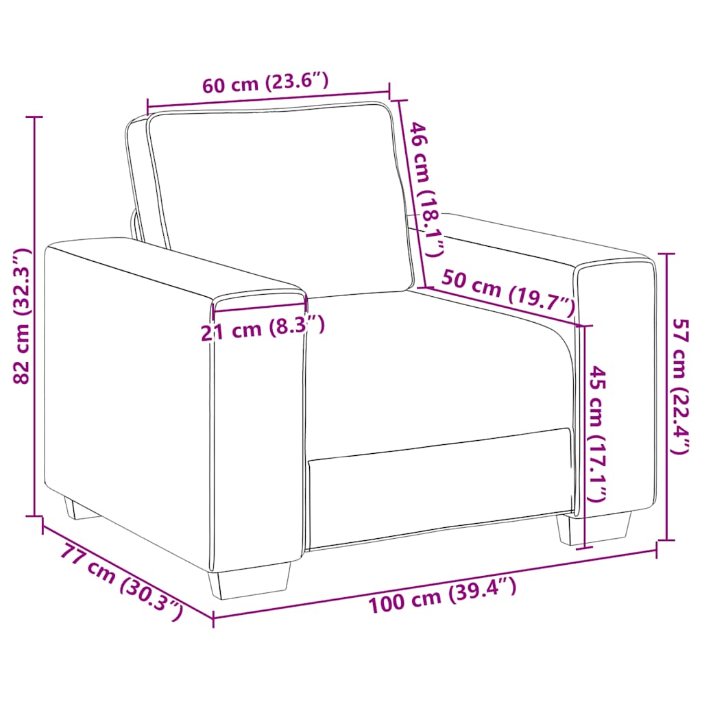 3-dijelni set sofa s jastucima, krem tkanina