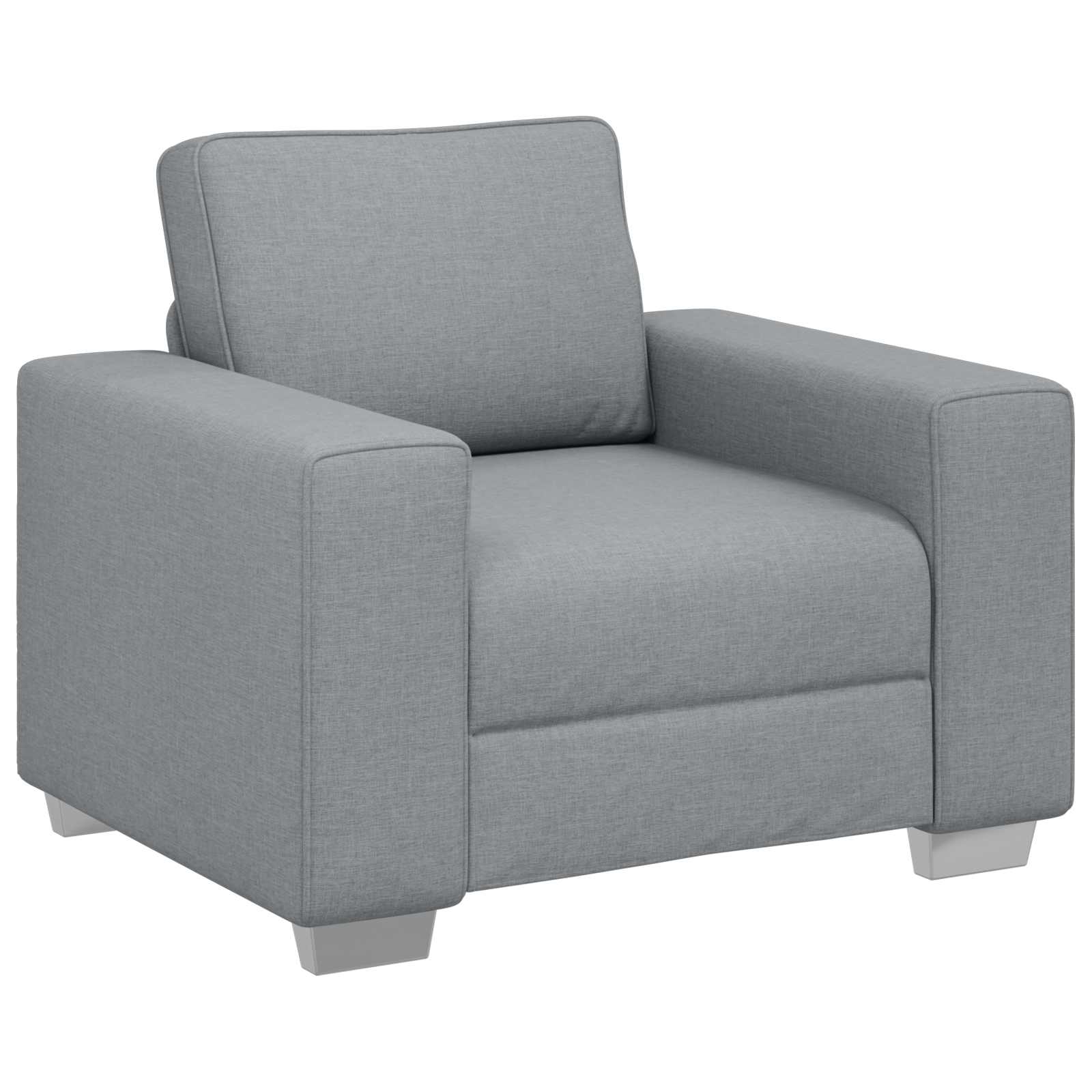 Sofa 3 pcs Svijetlo siva 219 x 80 x 82 cm Platnasta tkanina