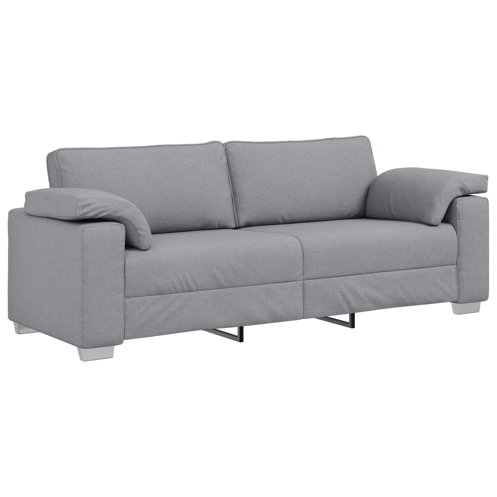 Sofa 3 pcs Svijetlo siva 219 x 80 x 82 cm Platnasta tkanina