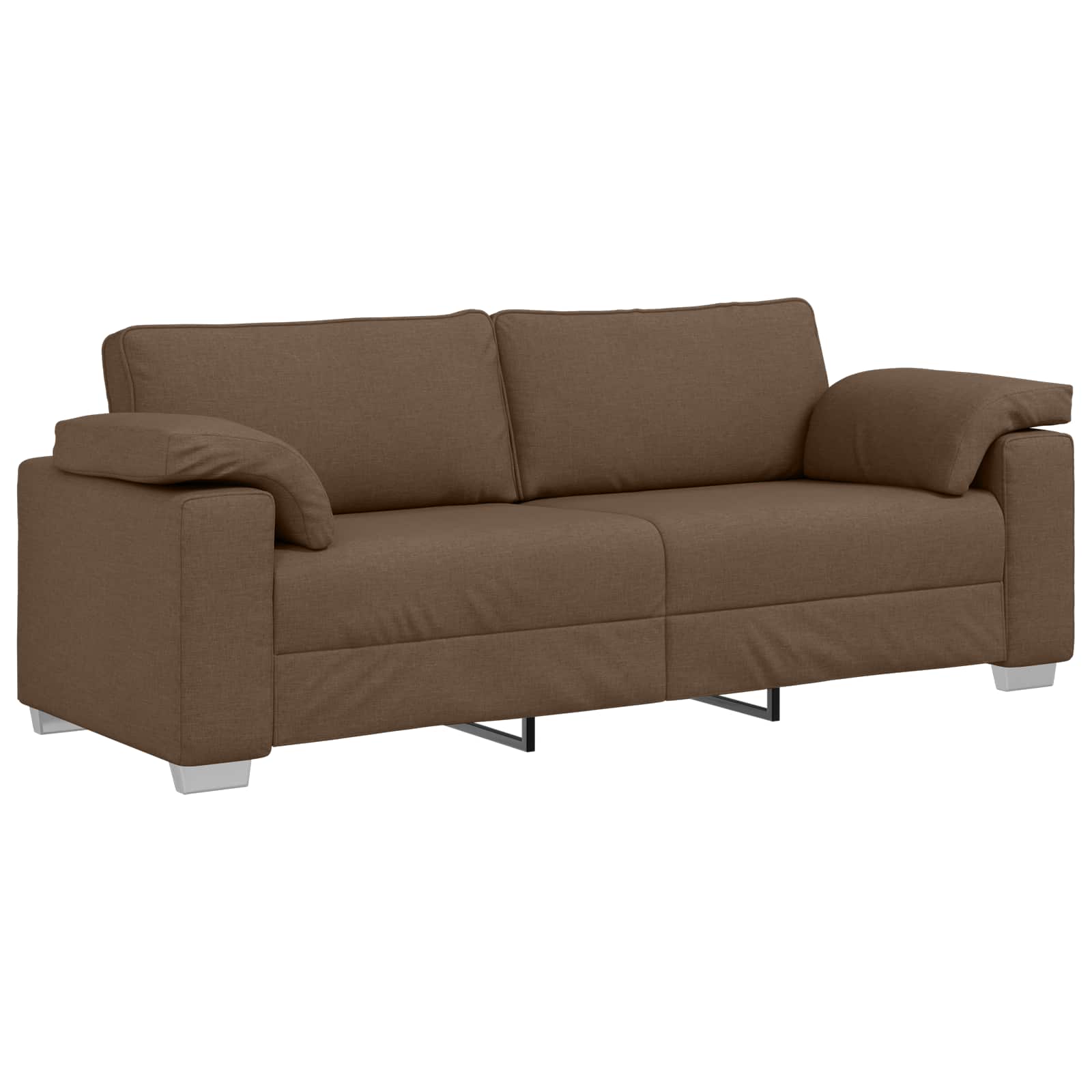 Sofa 3 pcs Smeđa 219 x 80 x 82 cm Platnasta tkanina