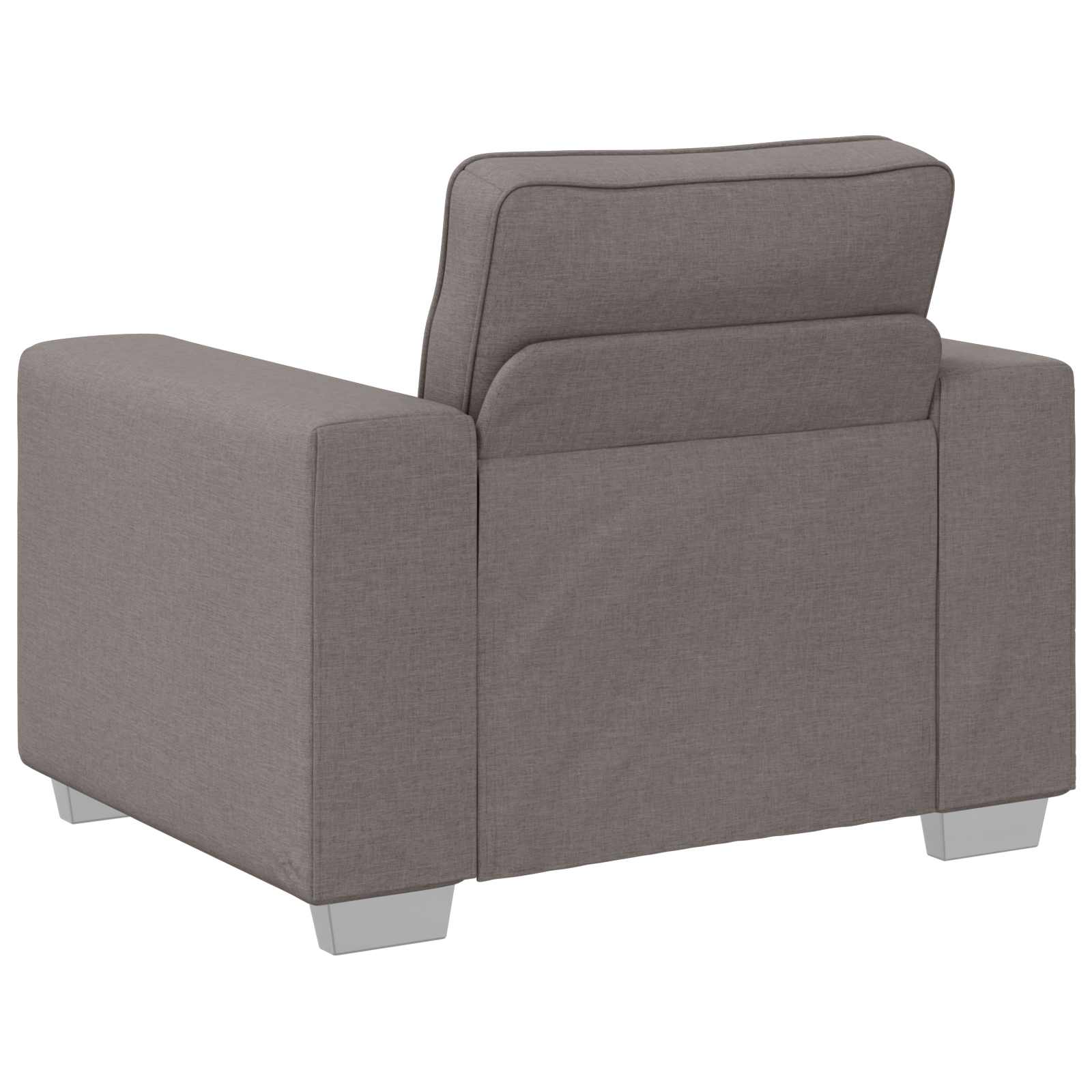 Sofa 3 pcs Sivo-smeđa 219 x 80 x 82 cm Platnasta tkanina