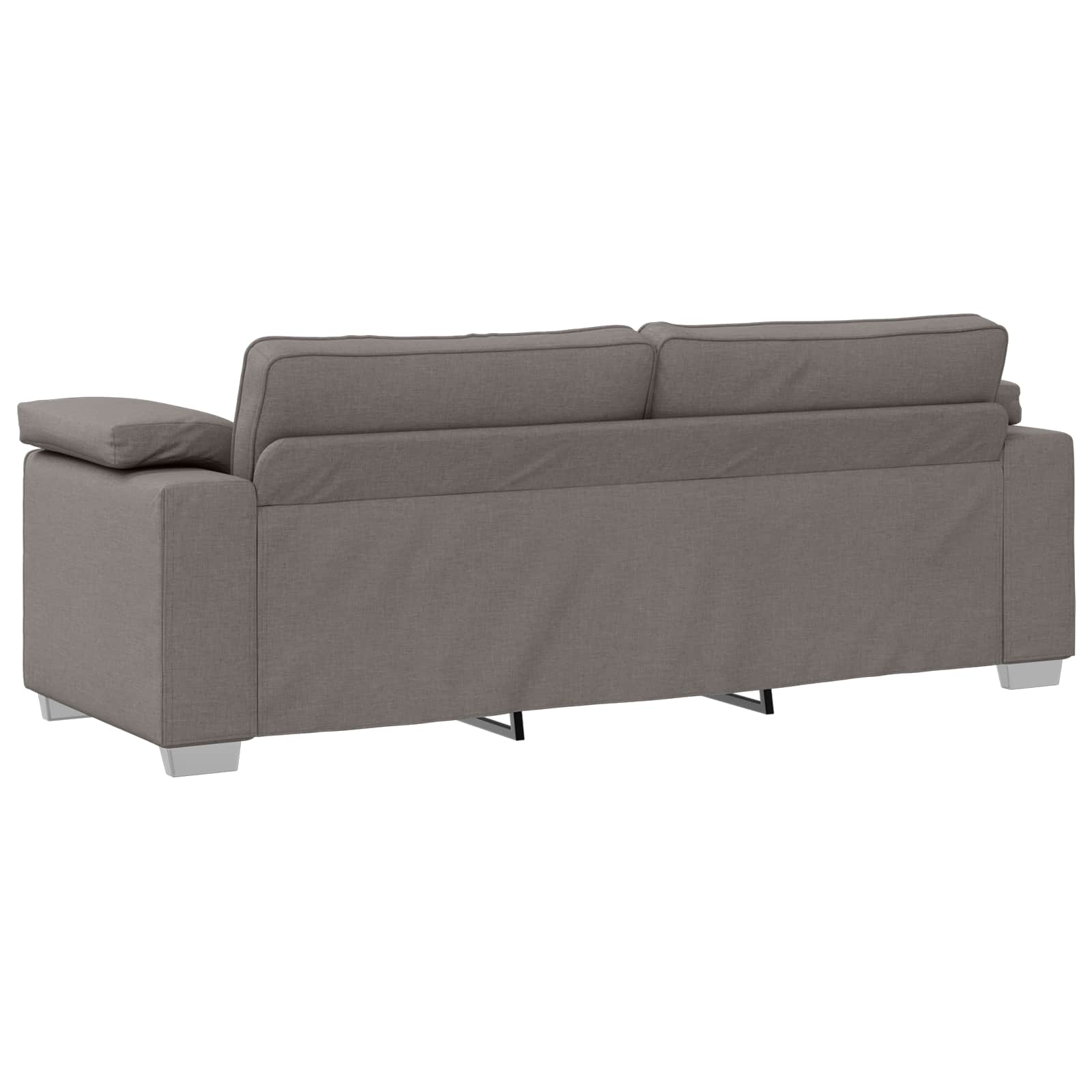 Sofa 3 pcs Sivo-smeđa 219 x 80 x 82 cm Platnasta tkanina