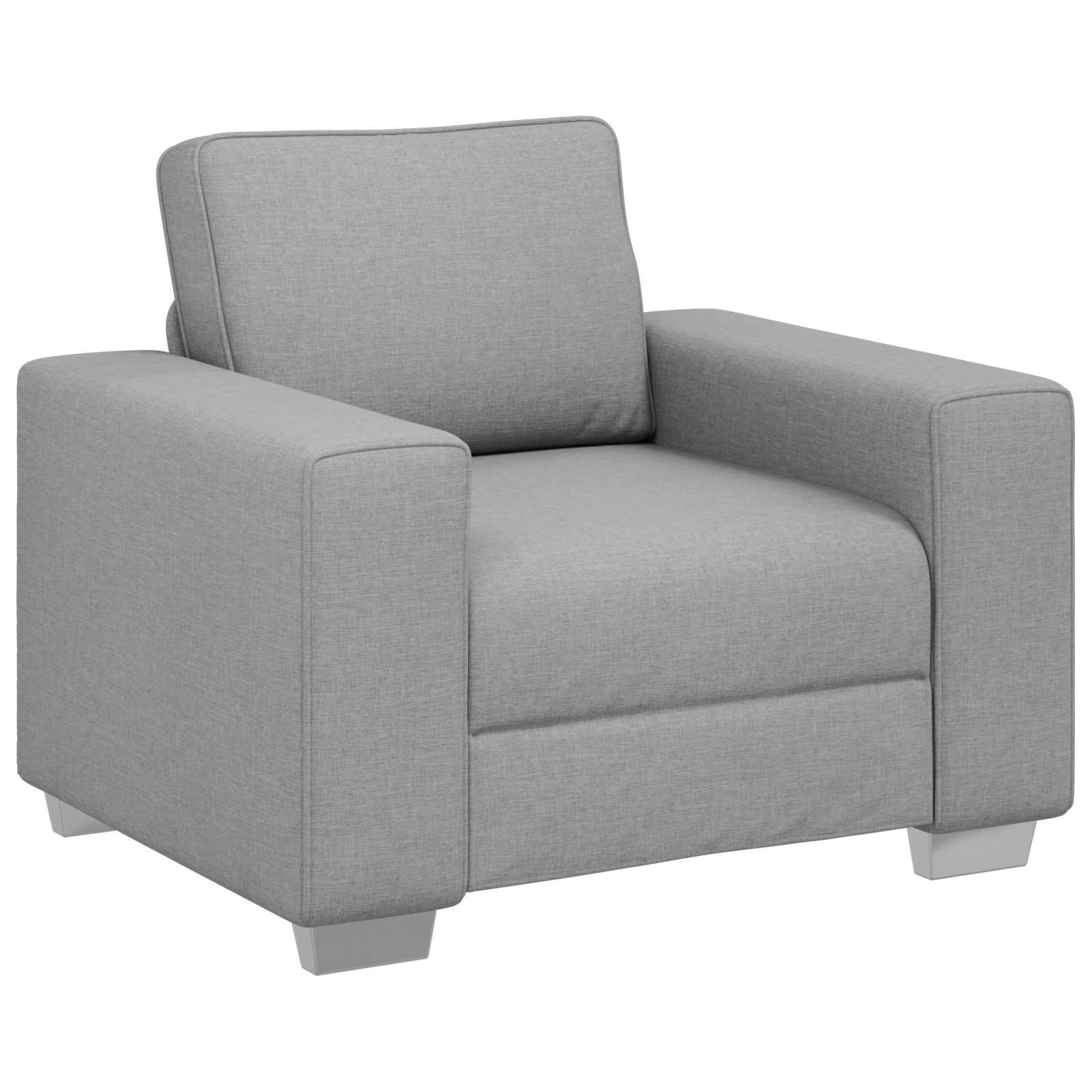 Sofa 3 kom. Oblačnosiva Platnasta tkanina