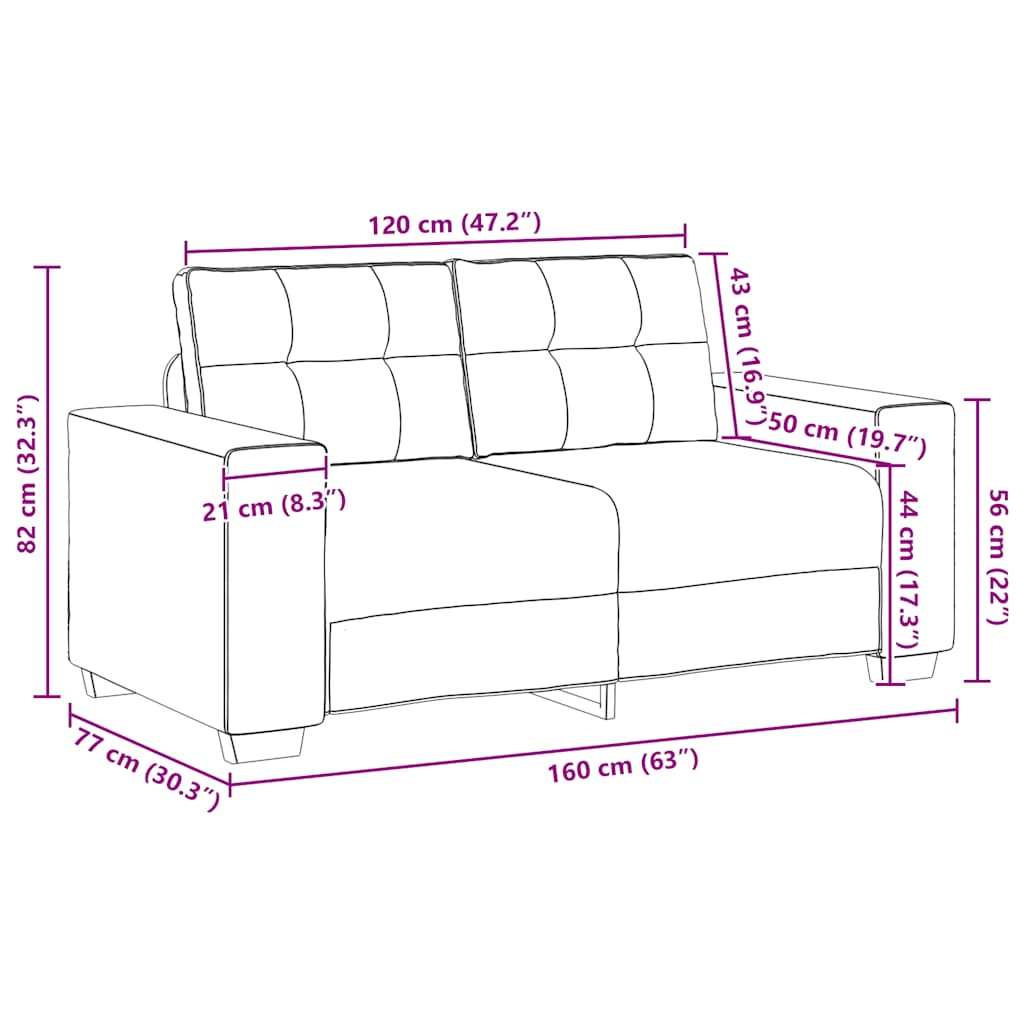 Dvodijelni set sofa s jastucima, tamno siva tkanina