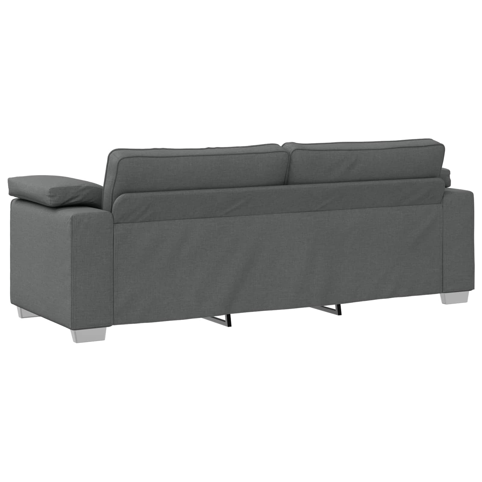 Sofa 2 pcs Tamno siva 219 x 80 x 82 cm tkanina