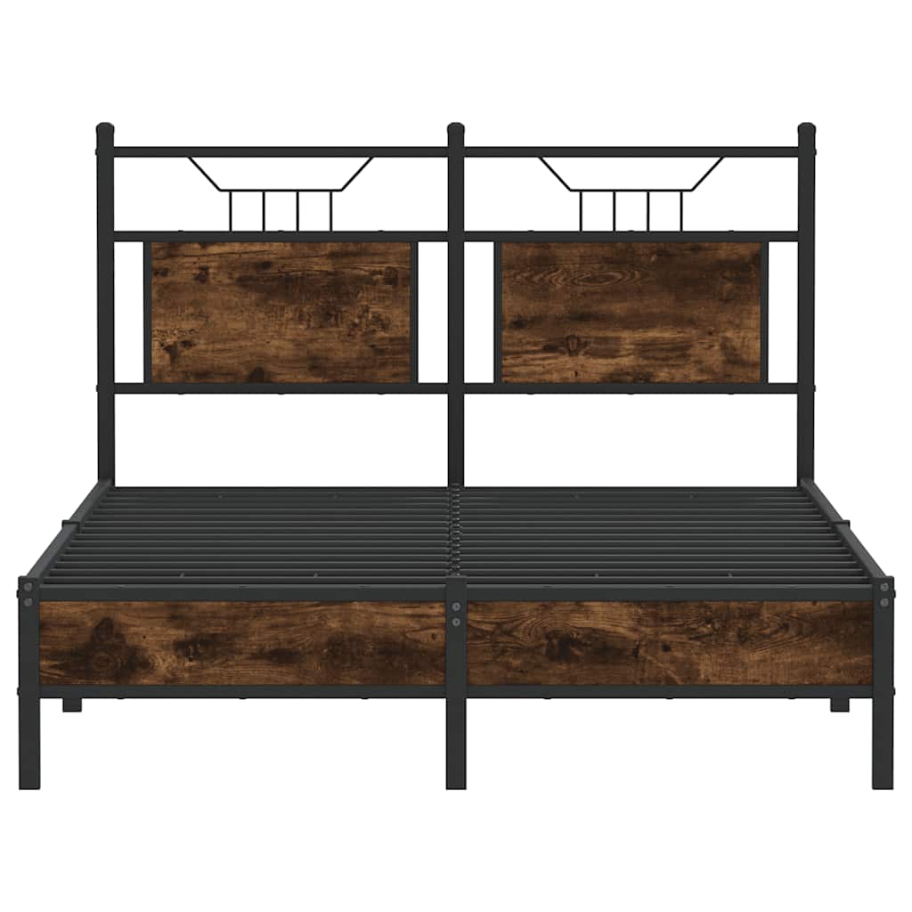 Okvir kreveta bez madraca boja hrasta 120 x 200 cm drveni