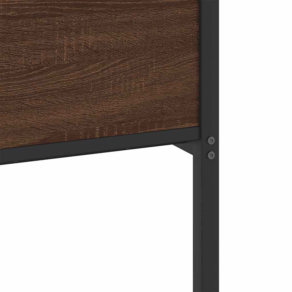 Okvir kreveta bez madraca smeđi hrast 150x200 cm izrađeno drvo