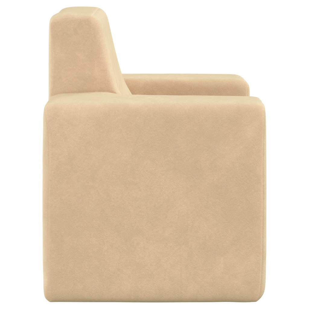 Dječja fotelja krem od mekanog pliša Krema Chair