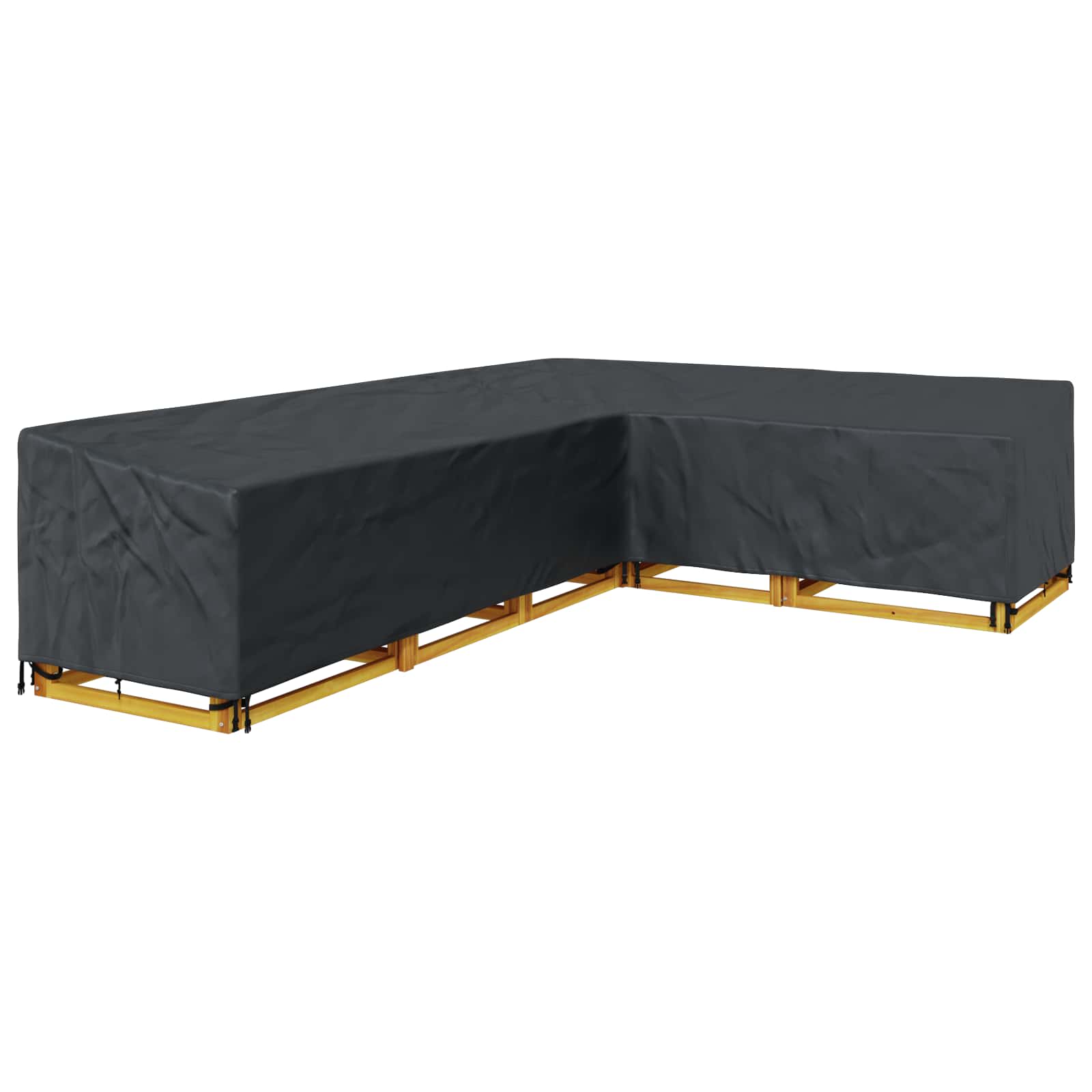 Pokrov za namještaj Crna 355 x 275 x 80 cm 600D Oxford tkanina