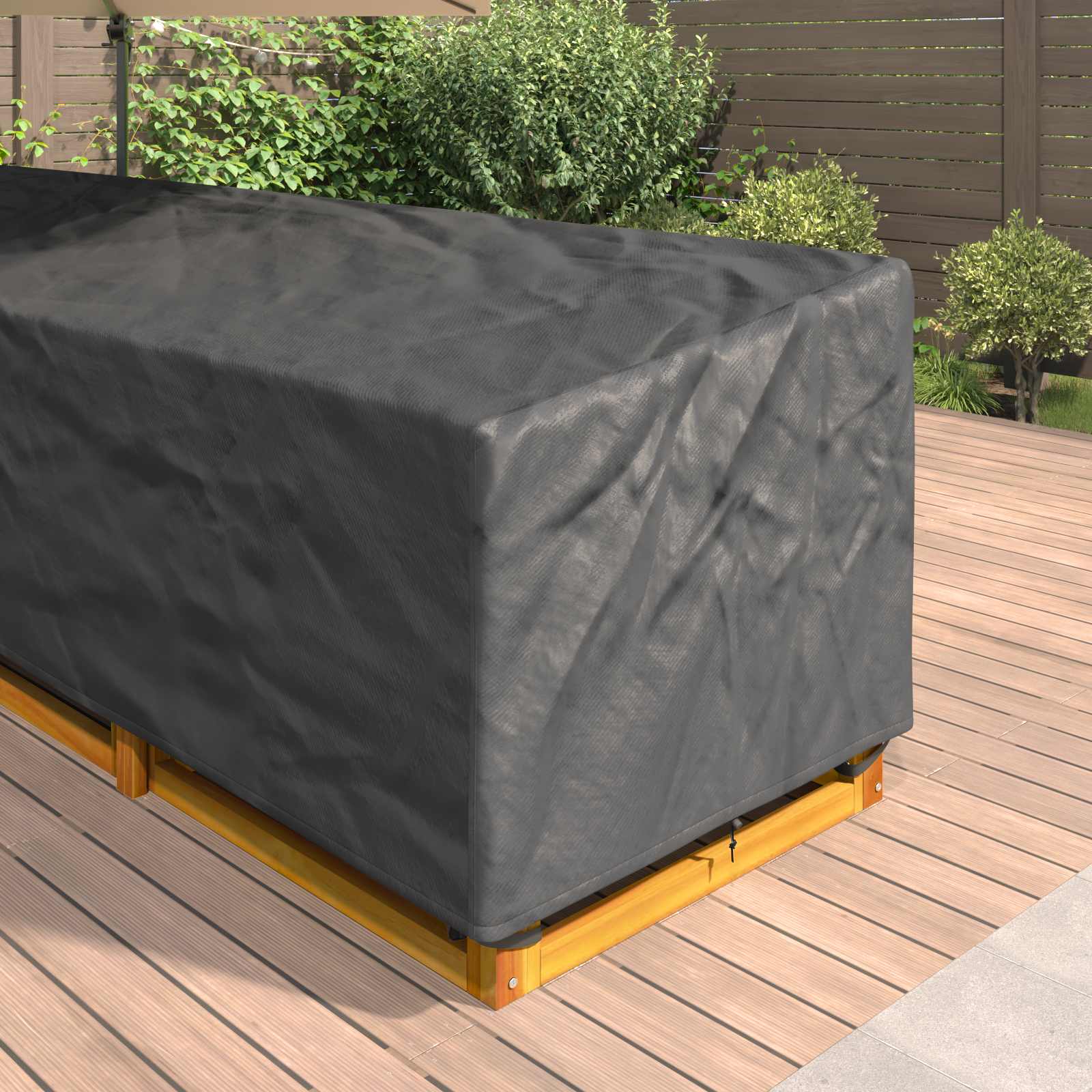 Pokrov za namještaj Crna 355 x 275 x 80 cm 600D Oxford tkanina