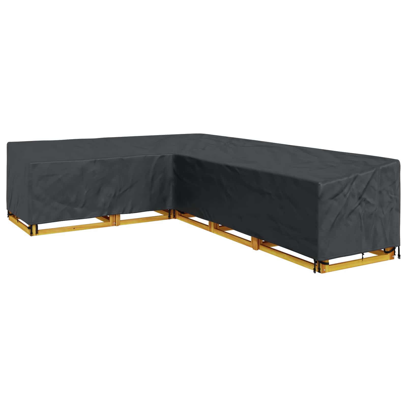 Pokrov za namještaj Crna 355 x 275 x 80 cm 600D Oxford tkanina