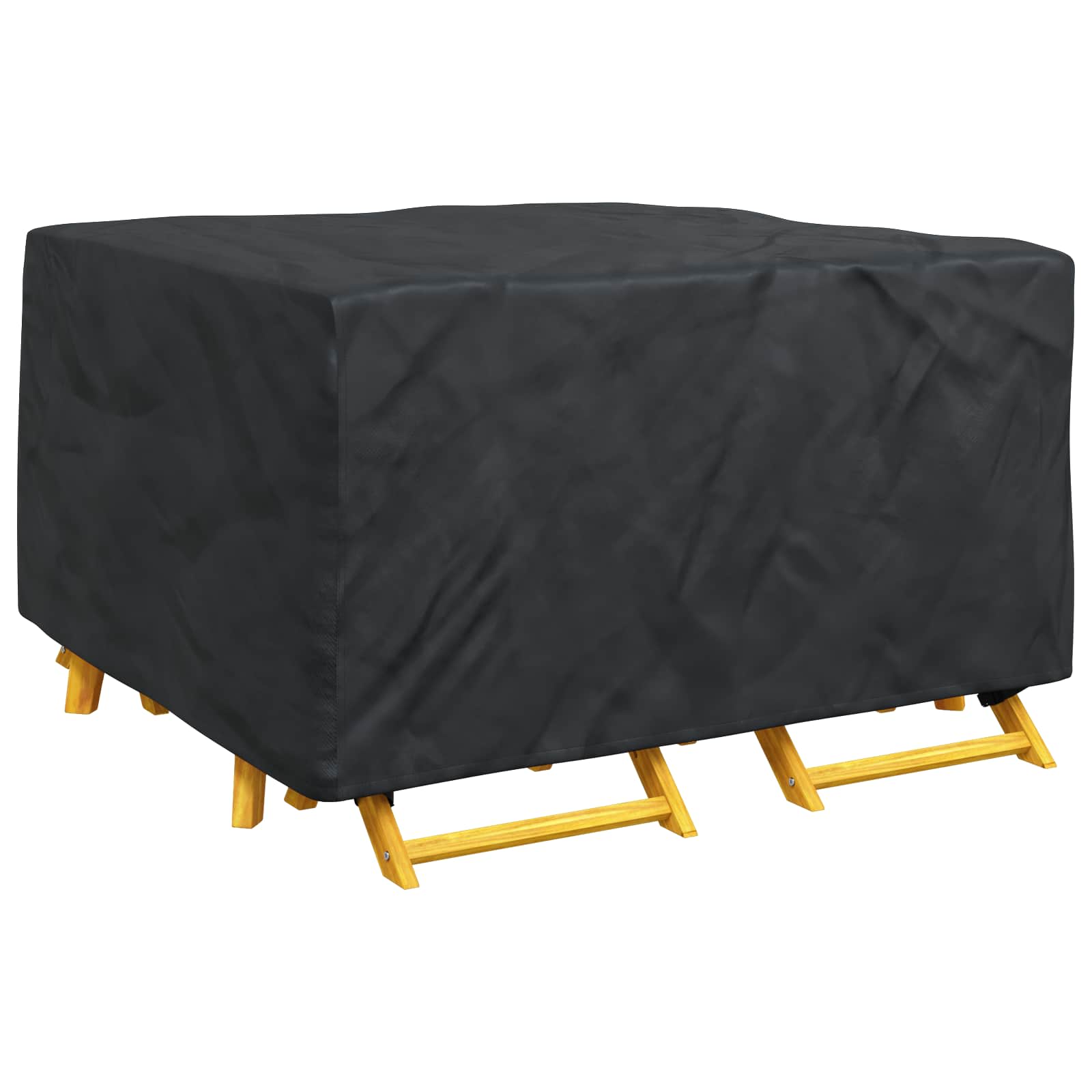 Pokrov za namještaj Jednobojno Crna 150 x 150 x 75 cm 210D