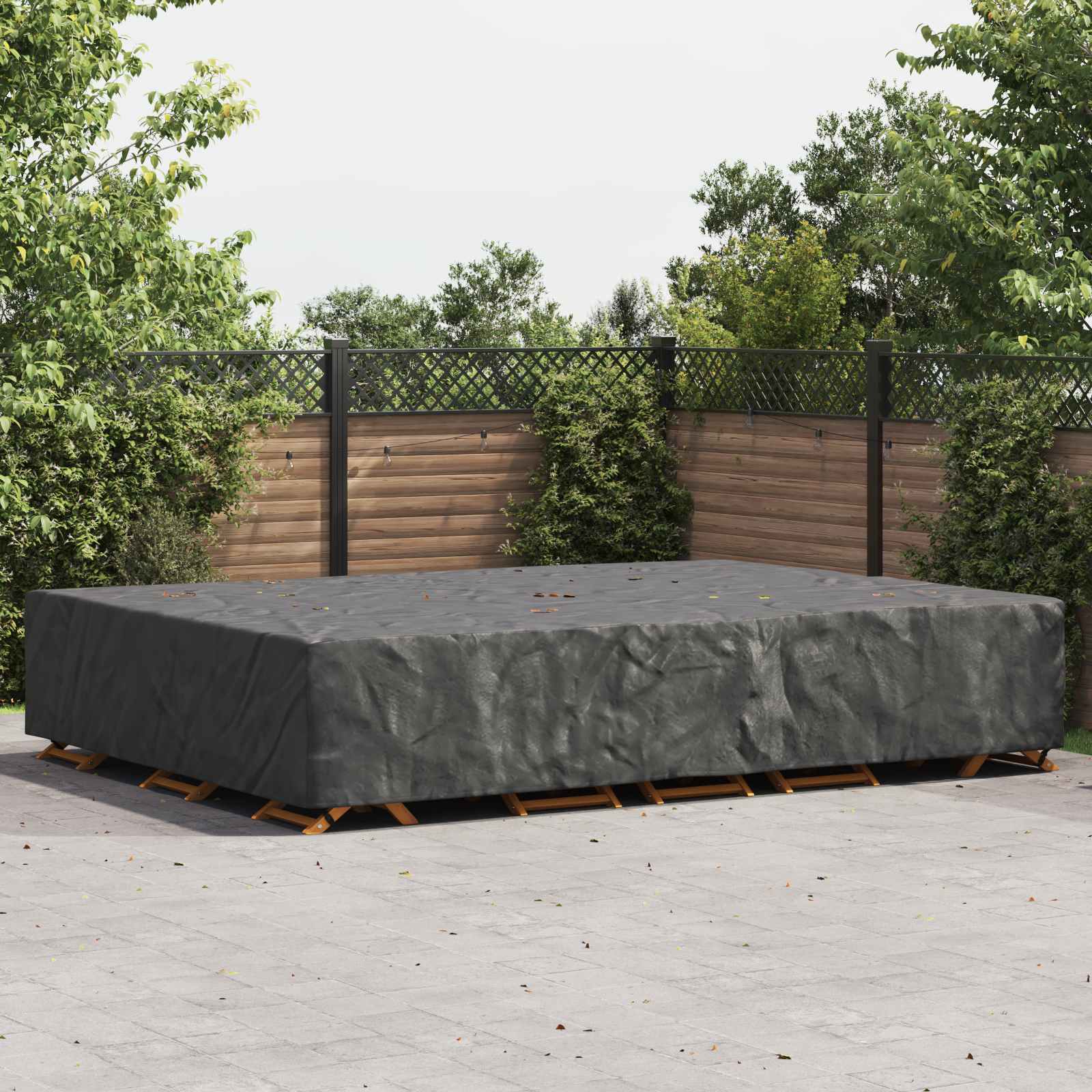 Pokrov za namještaj Jednobojno Crna 350 x 260 x 90 cm 420D