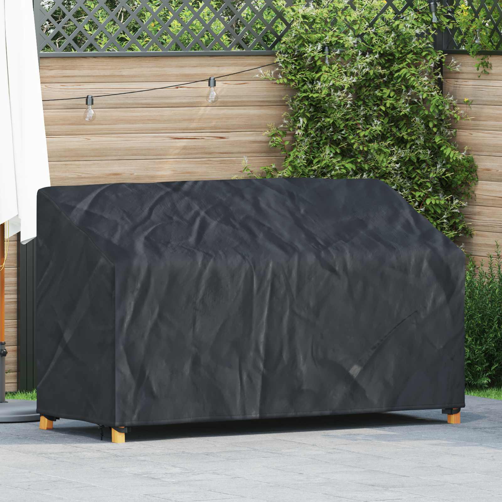 Pokrivač za vrtnu klupu 165 x 70 x 65 / 94 cm 210D Oxford tkanina