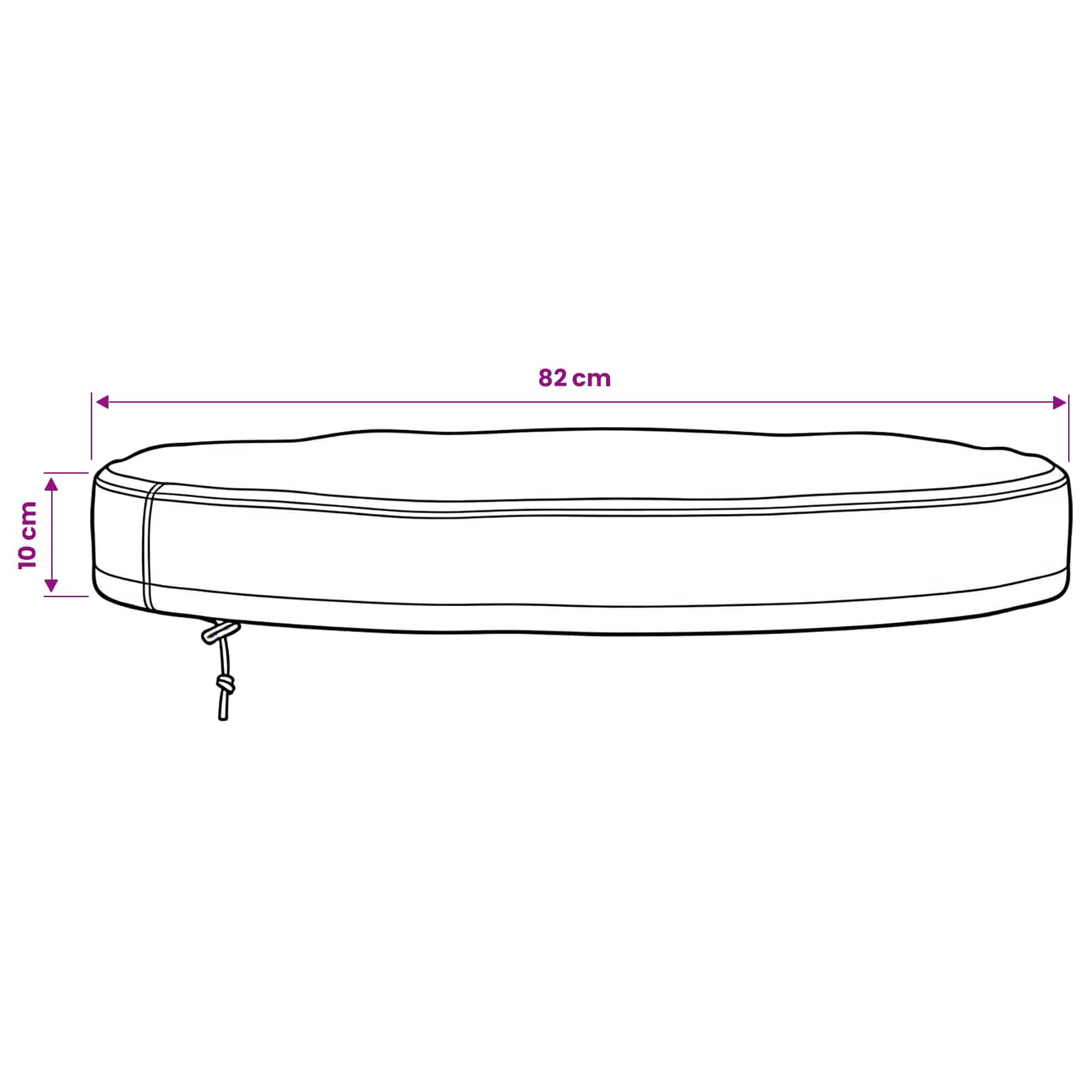 Pokrivač za Vanjski Stol 82 x 82 x 10 cm 420D Oxford tkanina