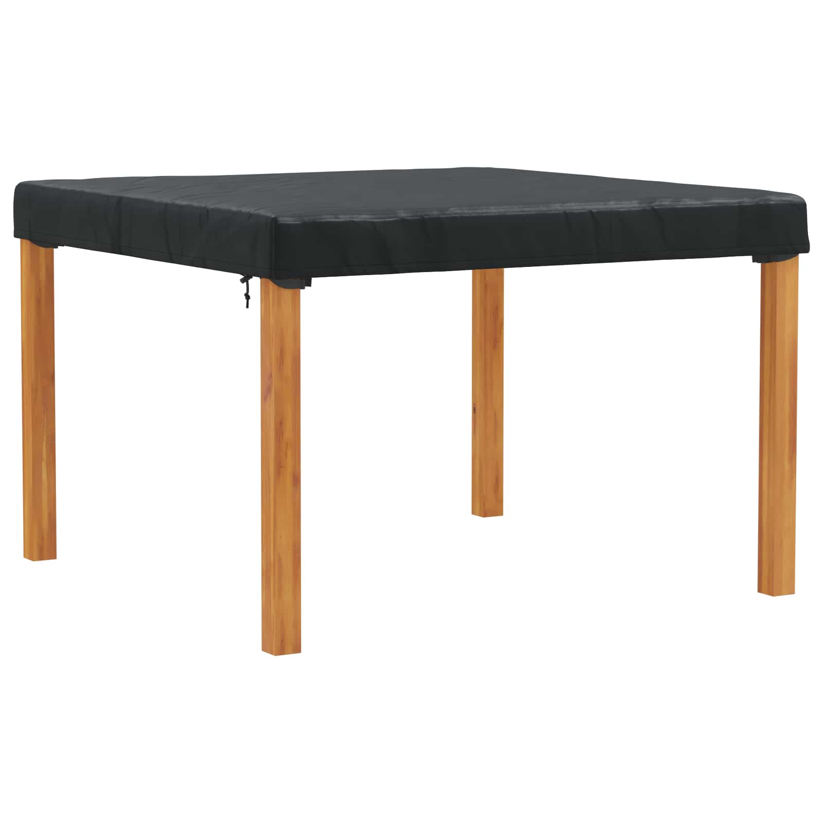 Pokrov za stol Jednobojno Crna 142 x 142 x 15 cm tkanina
