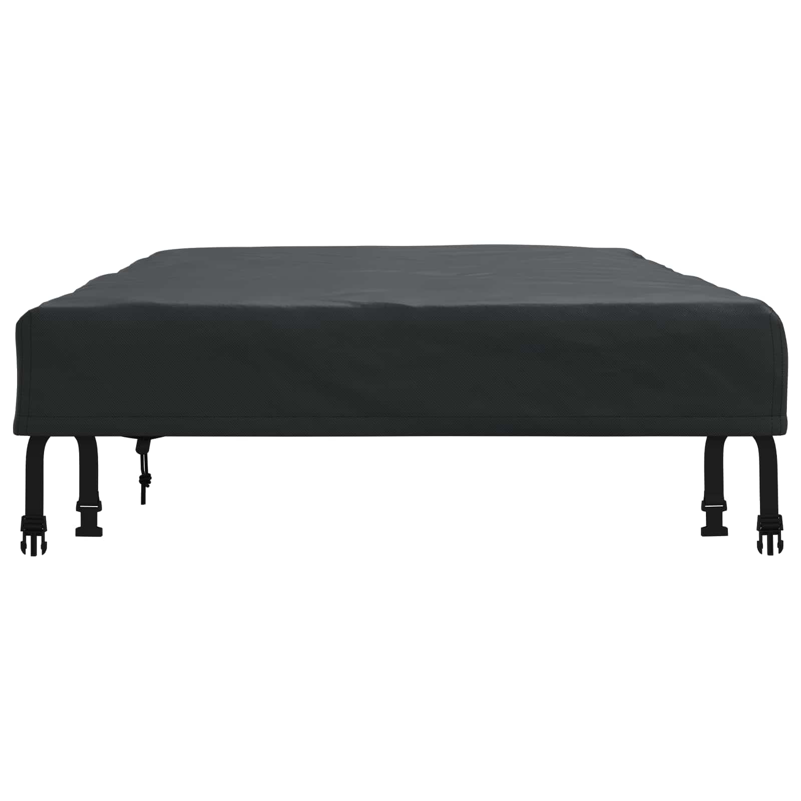 Pokrov za stol Jednobojno Crna 152 x 92 x 15 cm tkanina