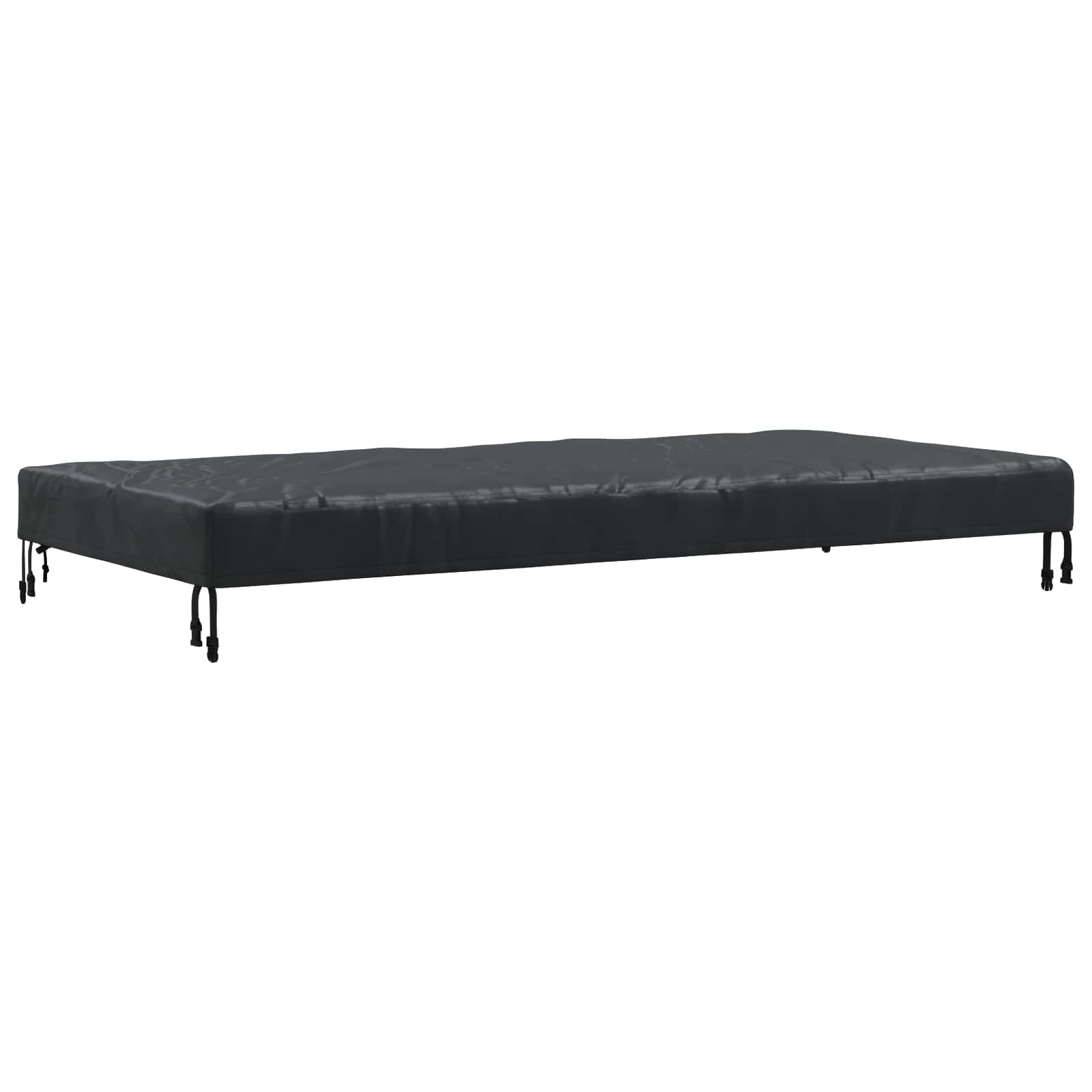 Pokrov za stol Jednobojno Crna 162 x 92 x 15 cm tkanina