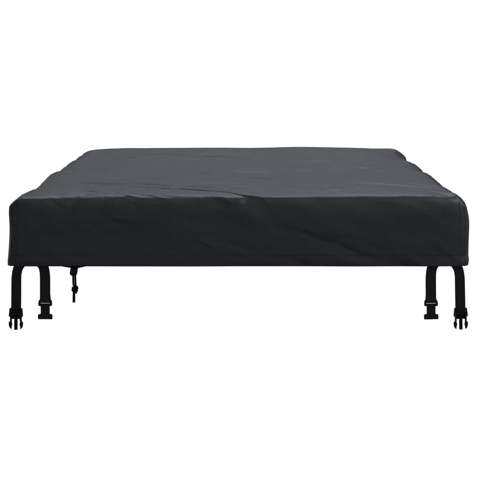 Pokrov za stol Jednobojno Crna 82 x 182 x 15 cm tkanina