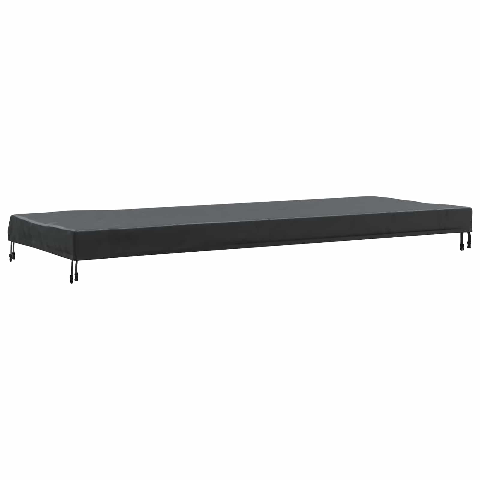 Pokrov za stol Jednobojno Crna 102 x 262 x 15 cm tkanina
