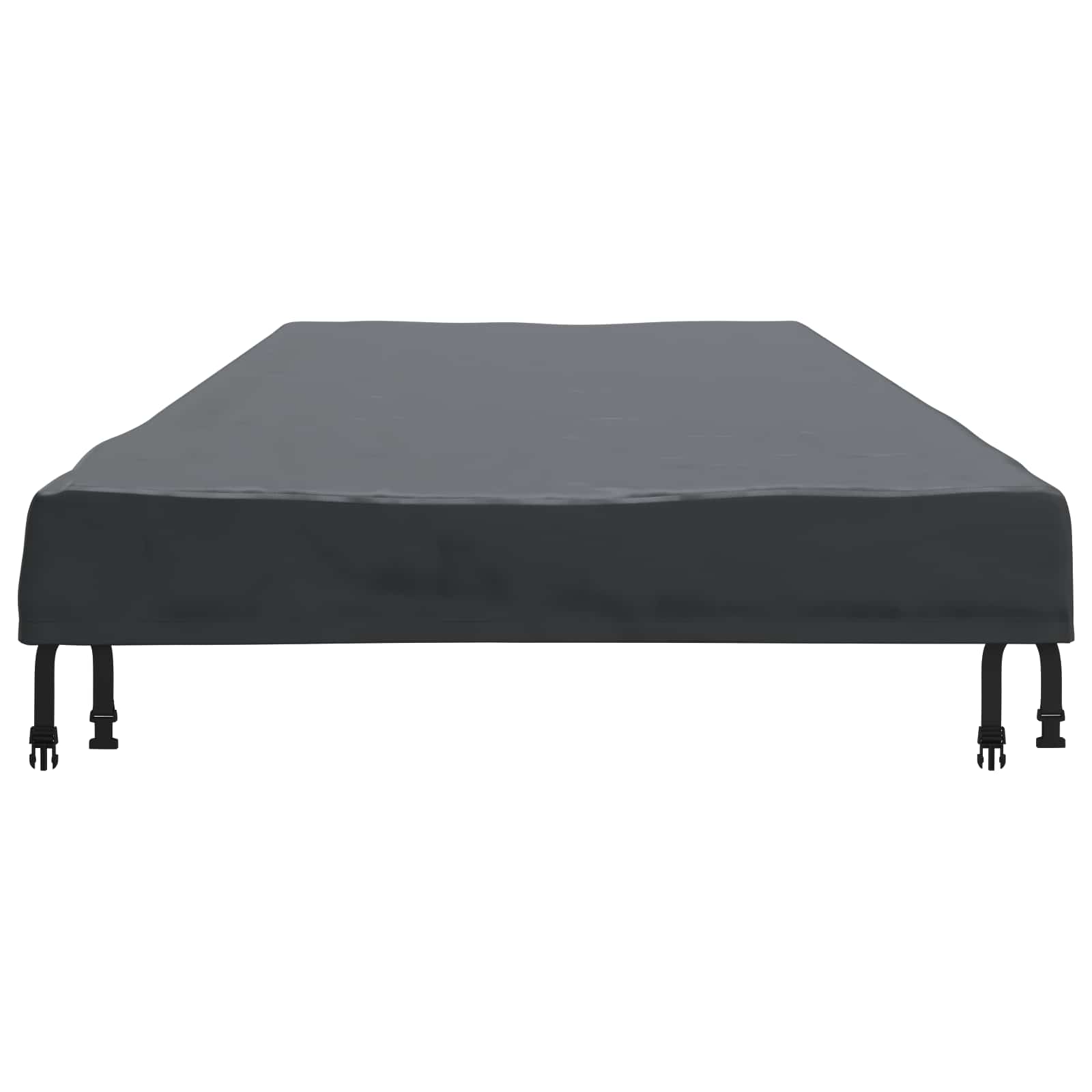 Pokrov za stol Jednobojno Crna 102 x 262 x 15 cm tkanina