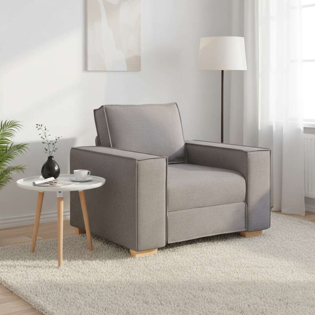Sofa fotelja taupe 100x78x84 cm tkanina