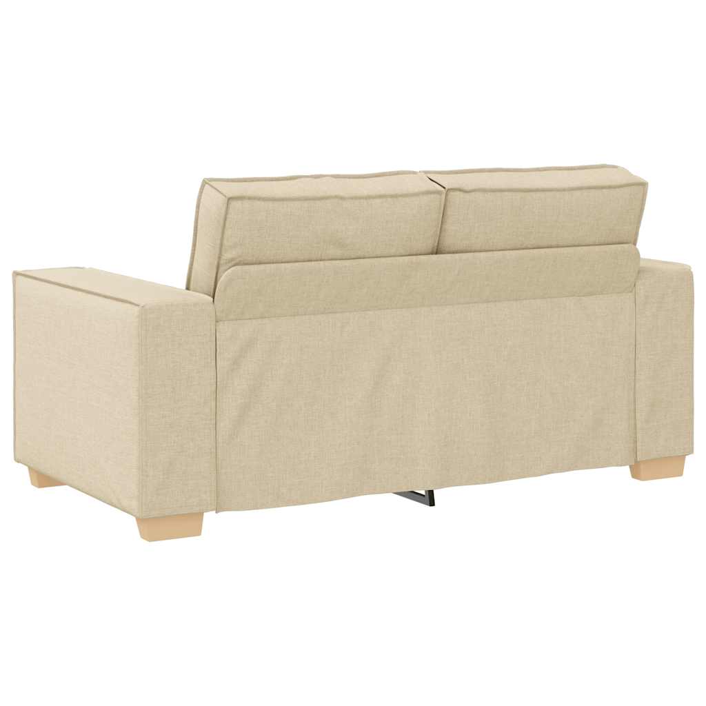 Dvosjed Kauč Krem 160x78x84 cm Tkanina
