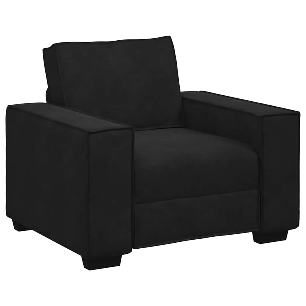 Sofa fotelja crna 100x78x84 cm baršun