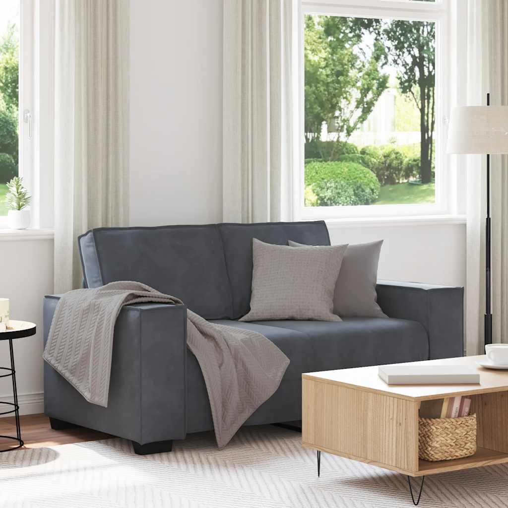 Dvosjed Sofa Tamno siva 160x78x84 cm Baršun